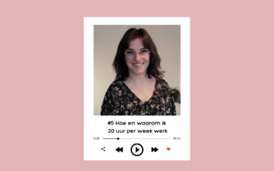 20 uur per week werken in plaats van 40 uur, dat doe ik door “nee” te zeggen
